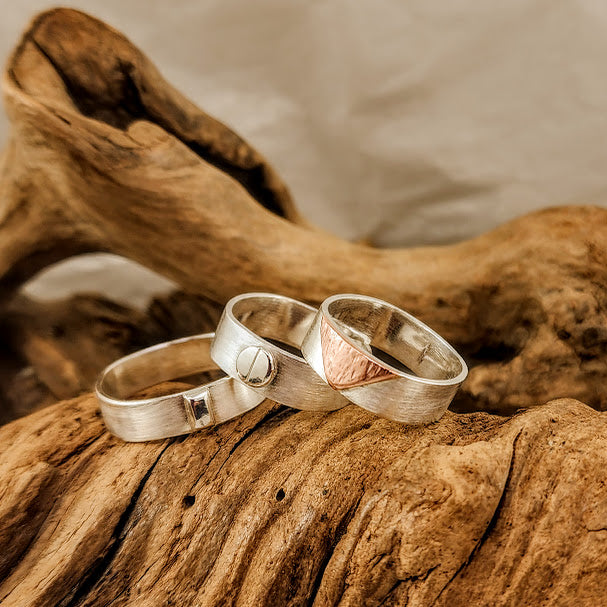 Band Ring - Silver & Copper