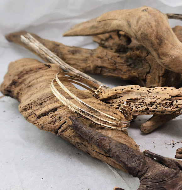 3-Strand Pin Cuff - 14k Goldfill/Silver