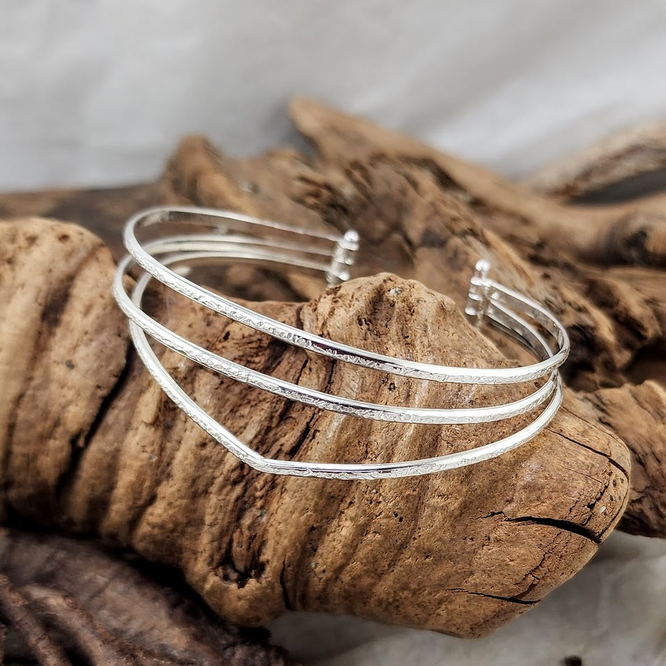 3 Strand Pin Cuff - Adjustable