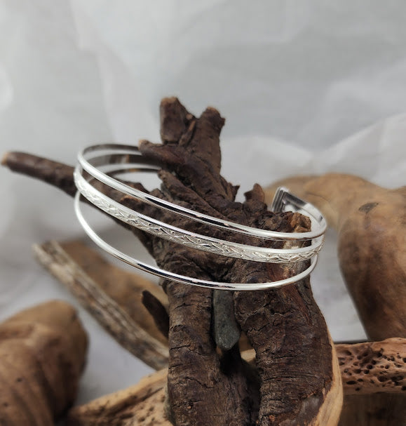 3-strand Silver Cuff