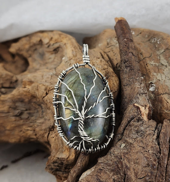 Tree of Life - Wrapped Canadian Labradorite