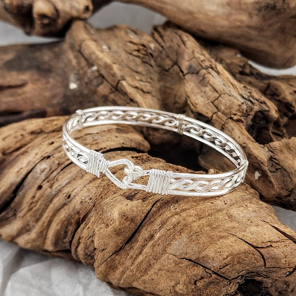 3 Strand Twist Clasp Bracelets- Silver and Copper