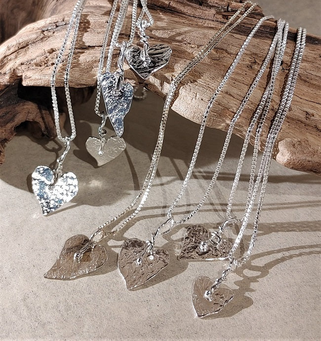 Tattered Heart Pendants