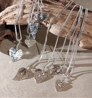 Tattered Heart Pendants