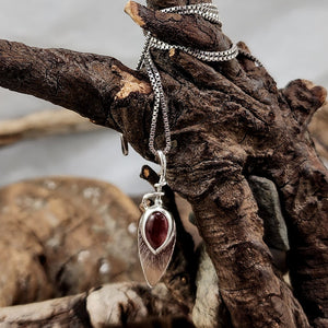 Pink Tourmaline Teardrop Pendant