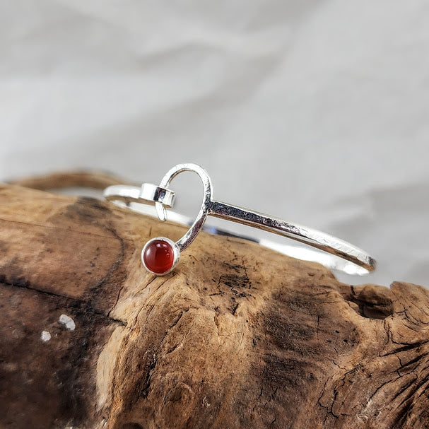 Carnelian C-Clasp Bracelet