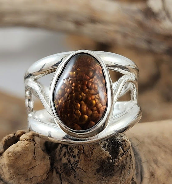 Fire deals agate ring