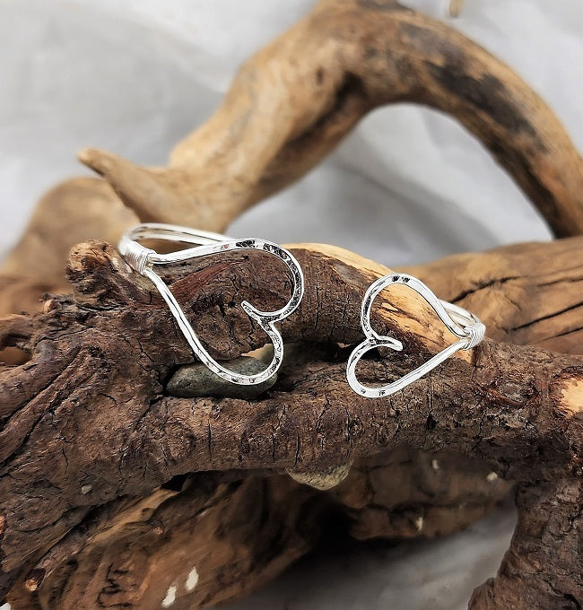 Open Hearts Cuff - Adjustable