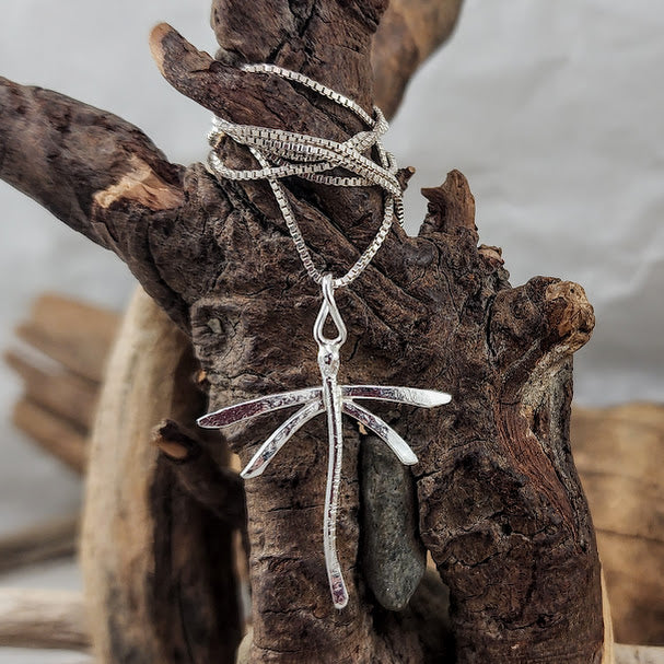 Hand Forged Dragonfly - Silver