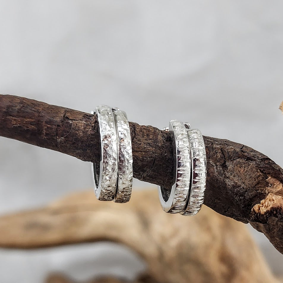 Hinged Huggie Hoops - 16mm, Reversible