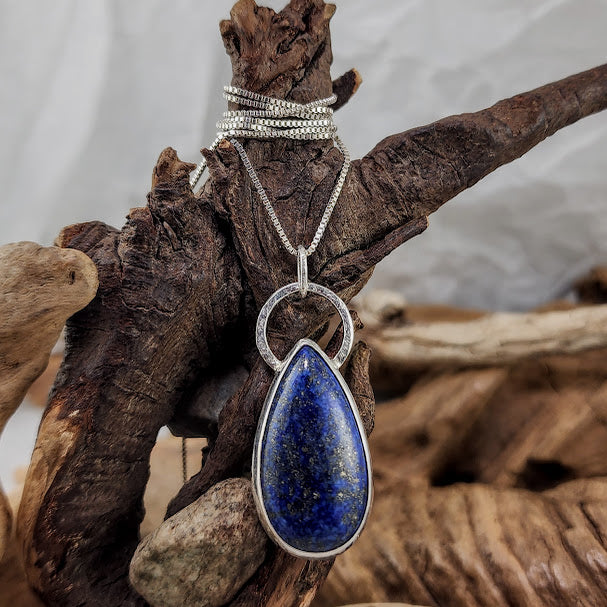 Lapis Teardrop Pendant