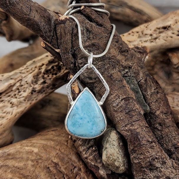 Larimar Teardrop Pendant