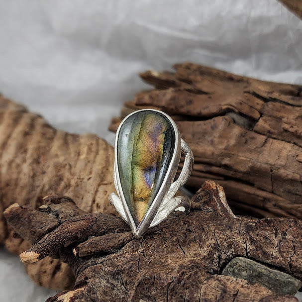 Labradorite Filigree Ring - OOAK