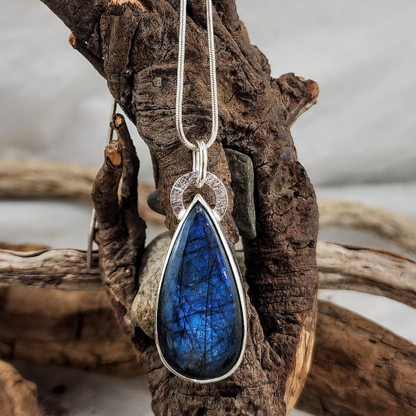 Labradorite Teardrop Pendant
