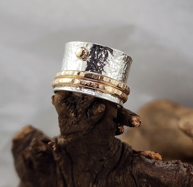 Meditation Ring - Silver, 10k and 14k Goldfill