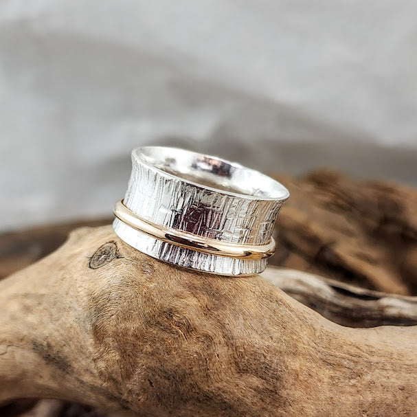 Meditation Ring - Silver/14k Goldfill