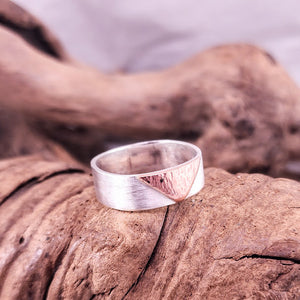 Band Ring - Silver & Copper