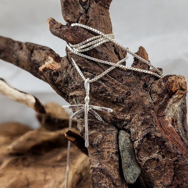 Micro Dragonfly - OOAK Silver