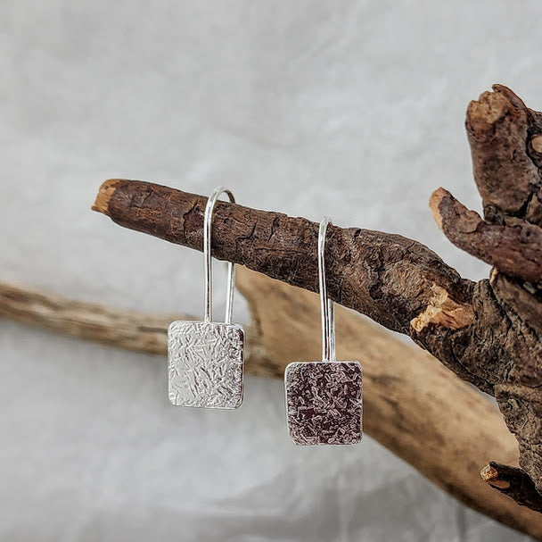 Sand Texture Drop Earrings