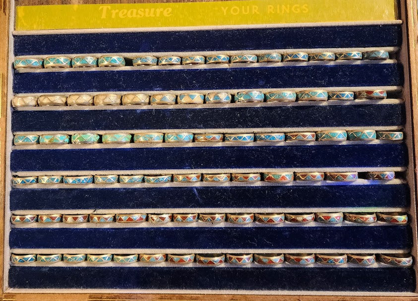 Vintage Silver Band Rings - Navajo, circa 1950's to 60's