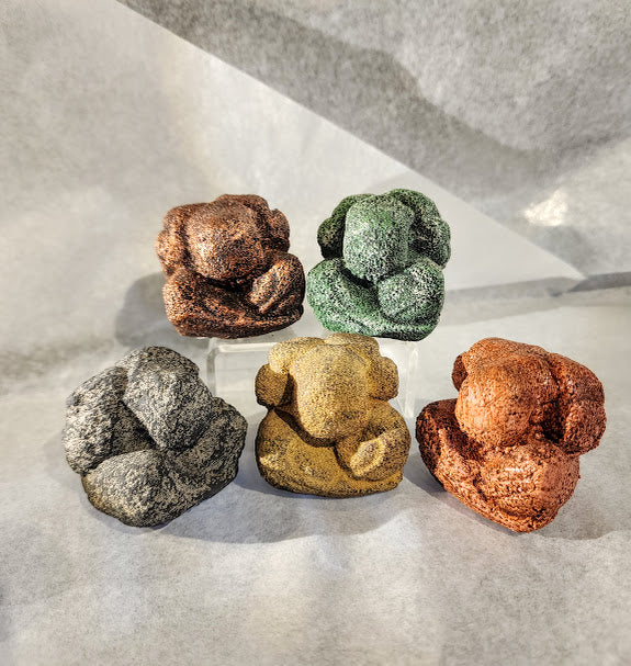 Weeping Buddha - carved volcanic stone