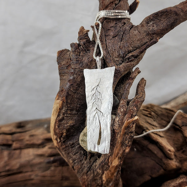 Whimsical One Tree Pendant - 2 inch