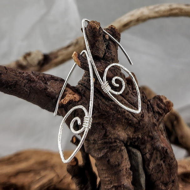 Spiral Teardrop - Wire Wrapped