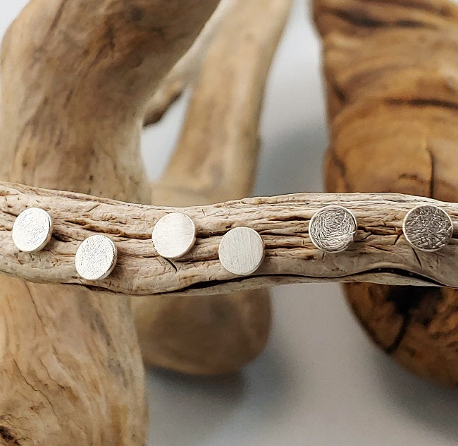 Sterling silver micro studs