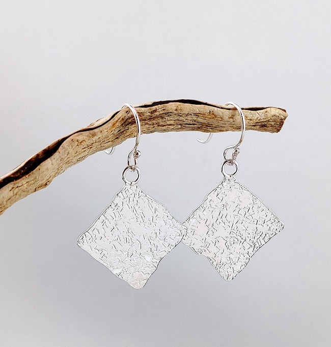 Hammered Kite Earrings