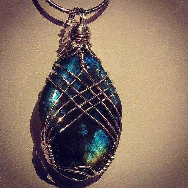 Crossover Wire Wrapped Freeform Labradorite