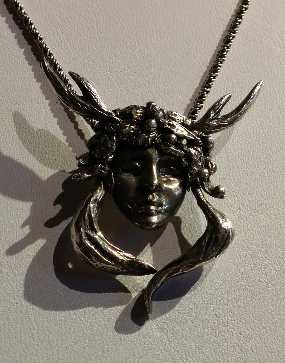 Wild Woman Pendant - lost wax casting - One of a kind