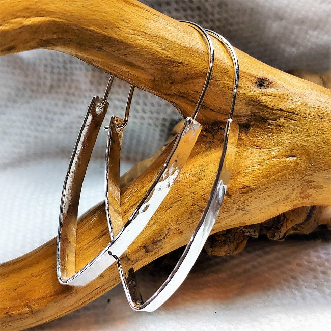 Hammered tribal hoops - the long version