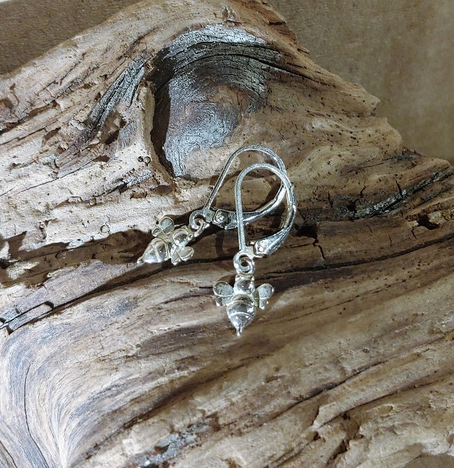Bumblebee earrings - leverback