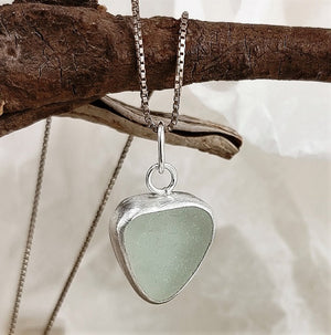 Mediterranean Sea Glass pendants