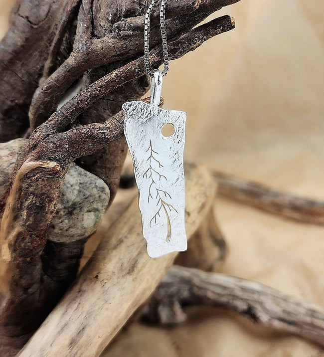 Whimsical Tree Pendants - Plain, Aquamarine & Tanzanite