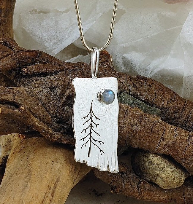 Whimsical Tree - Rainbow Moonstone